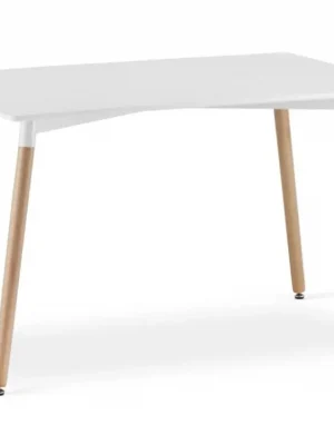 AKCE Bílý jídelní stůl ADRIA 120x80 cm II. jakost Cenově Výhodný